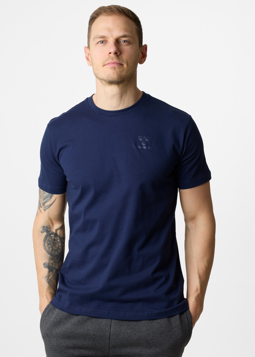 Hmlbee Classic T-Shirt S/S, Marine, Xl,  T-Shirts Hmlbee Classic T-Shirt S/S, Marine, Xl,  T-Shirts