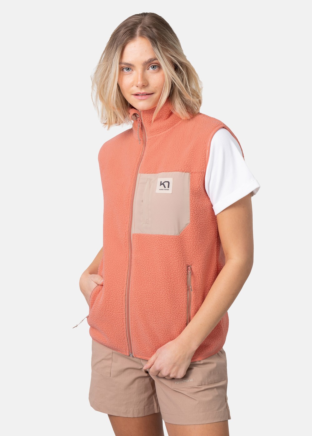 Rothe Vest, Peach Pink, Xs,  Västar