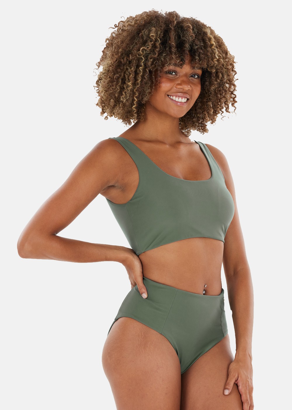 Bay W Bikini Top, Balsam Green, 40,  Badkläder