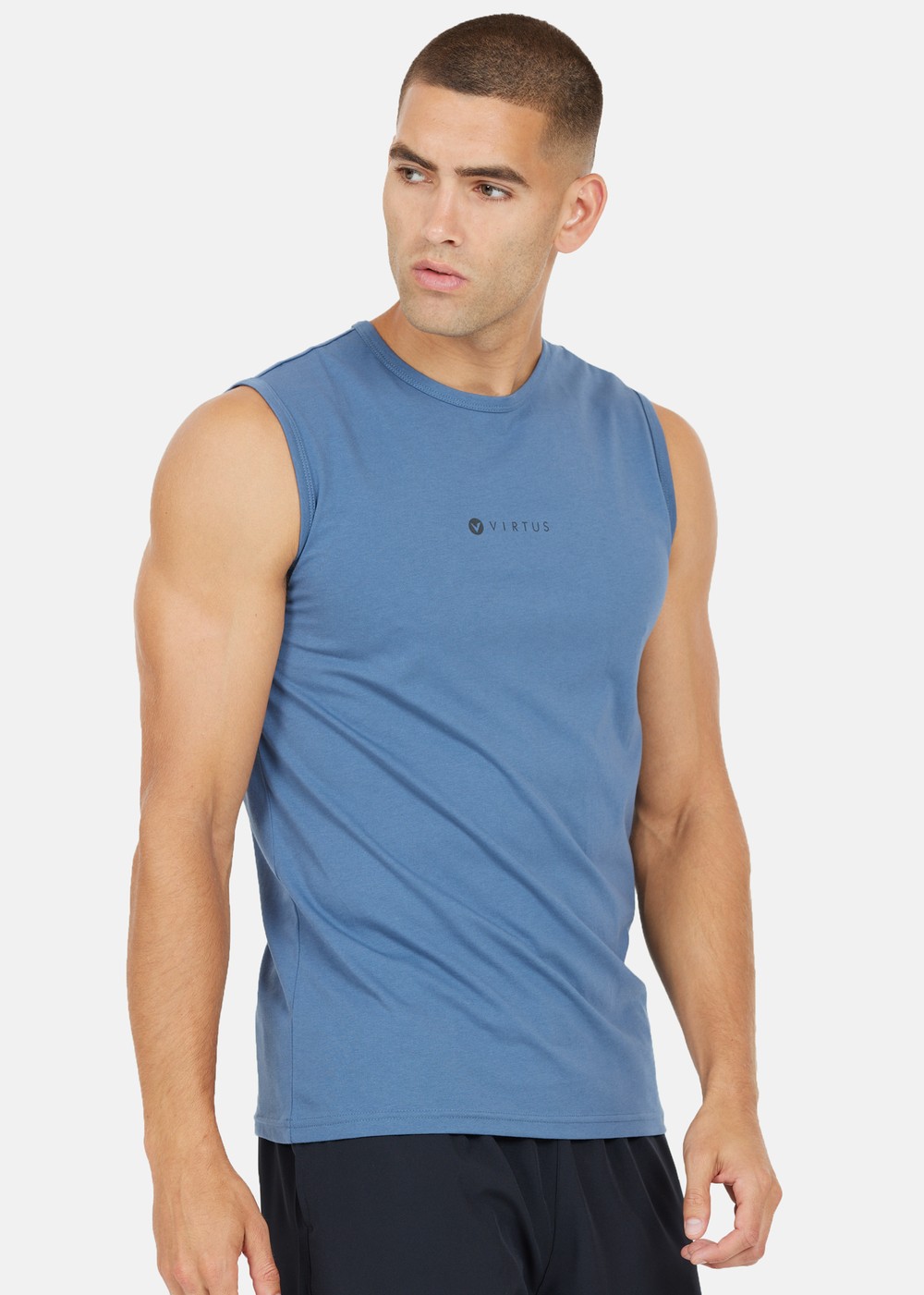 Vamod M Sleeveless Tee, Bering Sea, S,  T-Shirts