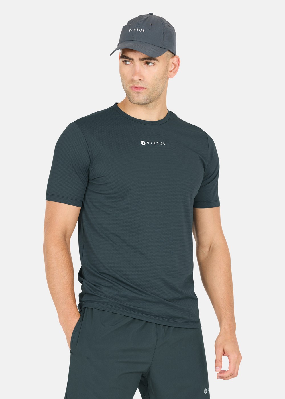 Roger M Hyperstretch S/S Tee, Dusty Forest, M,  Tränings-T-Shirts