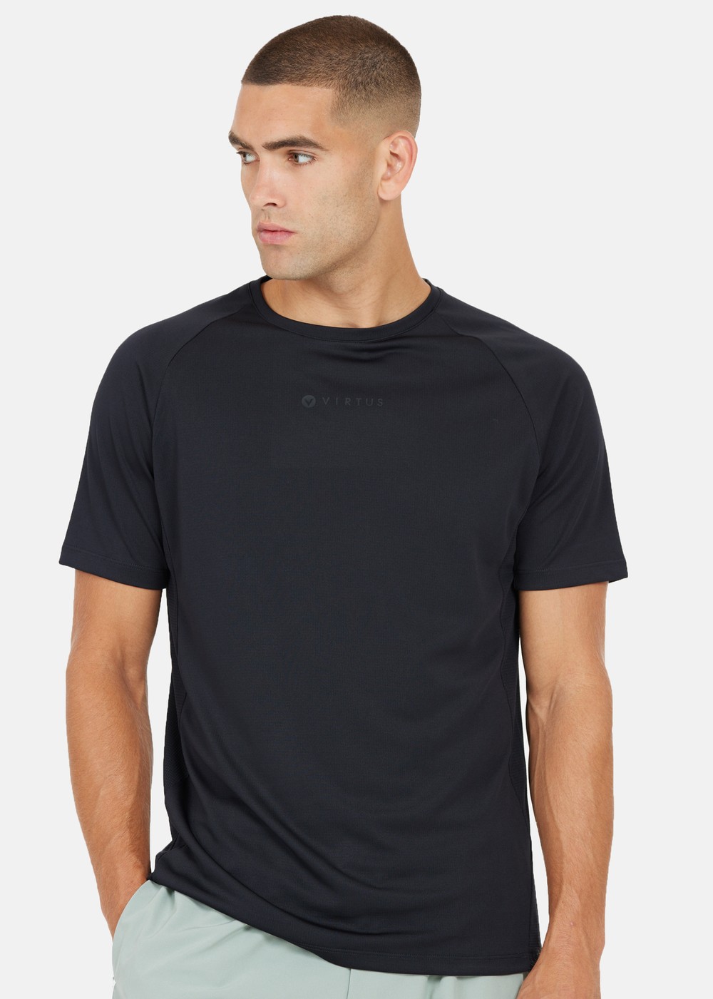 Keith M Technical S/S Tee, Black, L,  Löparkläder