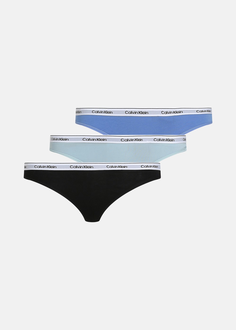 Thong 3pk, Sterling Blue/Black/Glacier, Xs,  Trosor