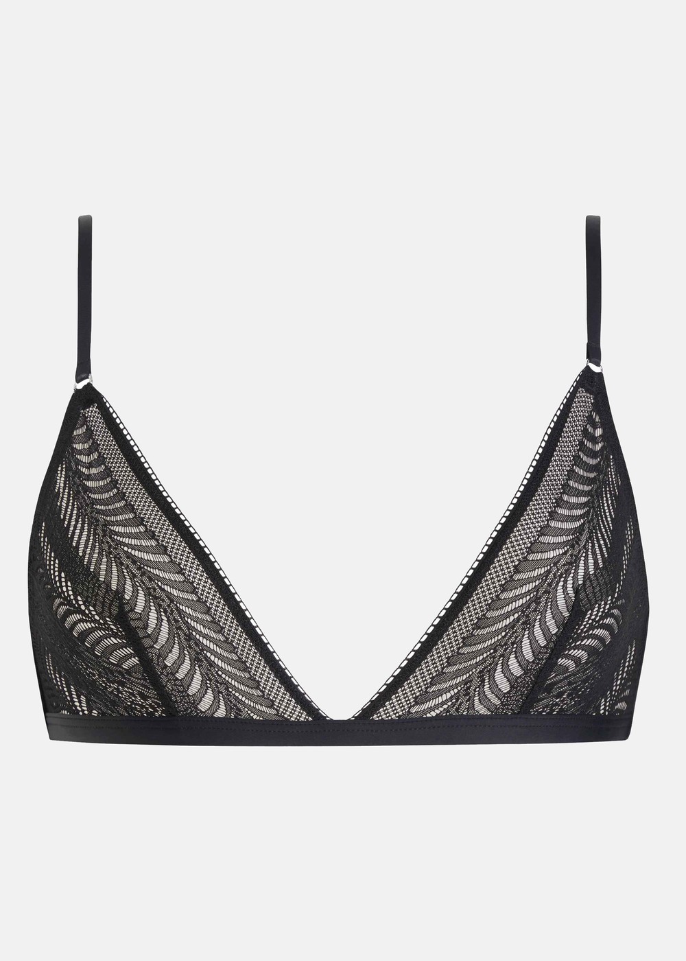 Unlined Triangle, Black, Xs,  Bh