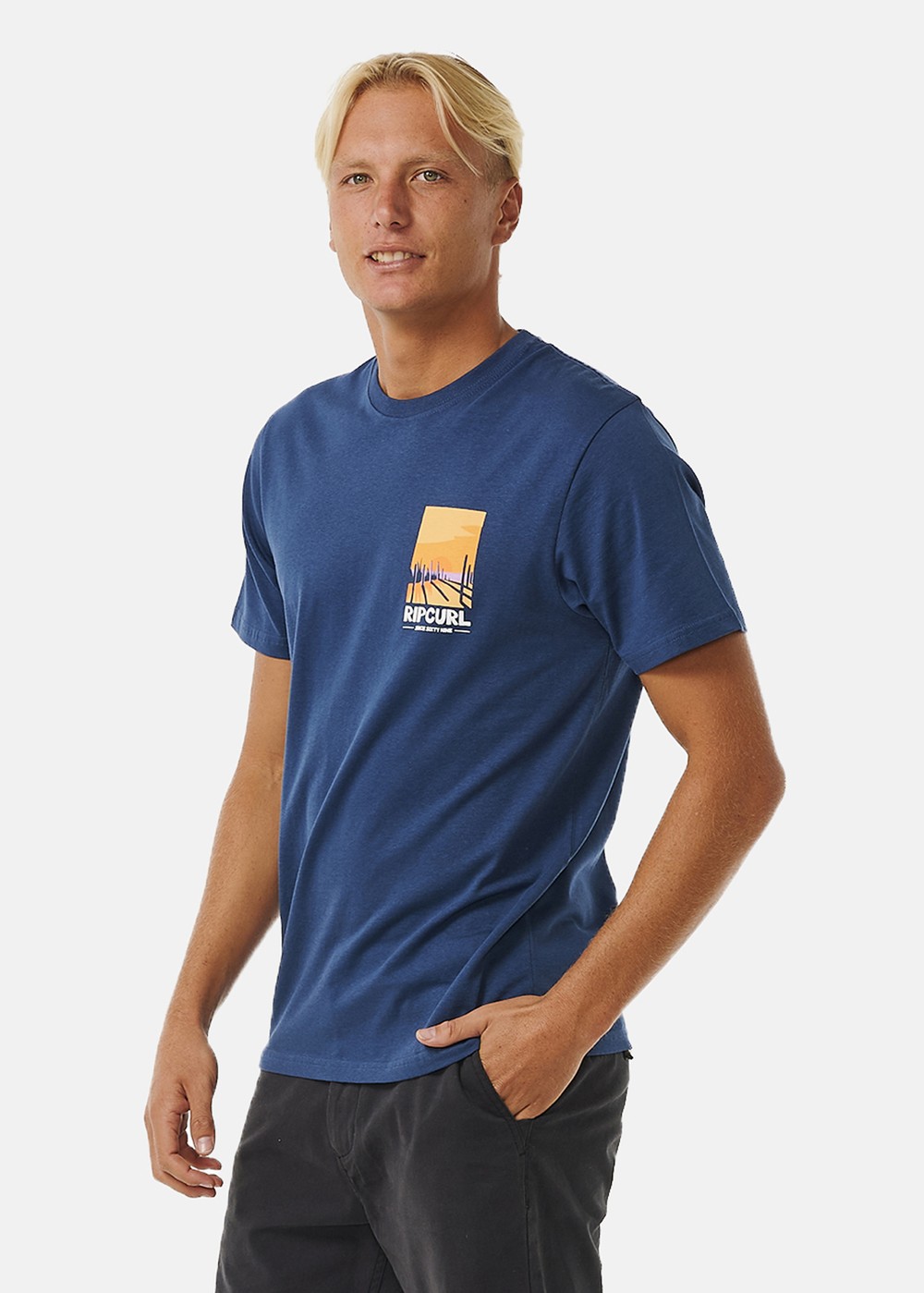 Keep On Trucking Tee, Washed Navy, Xl,  T-Shirts