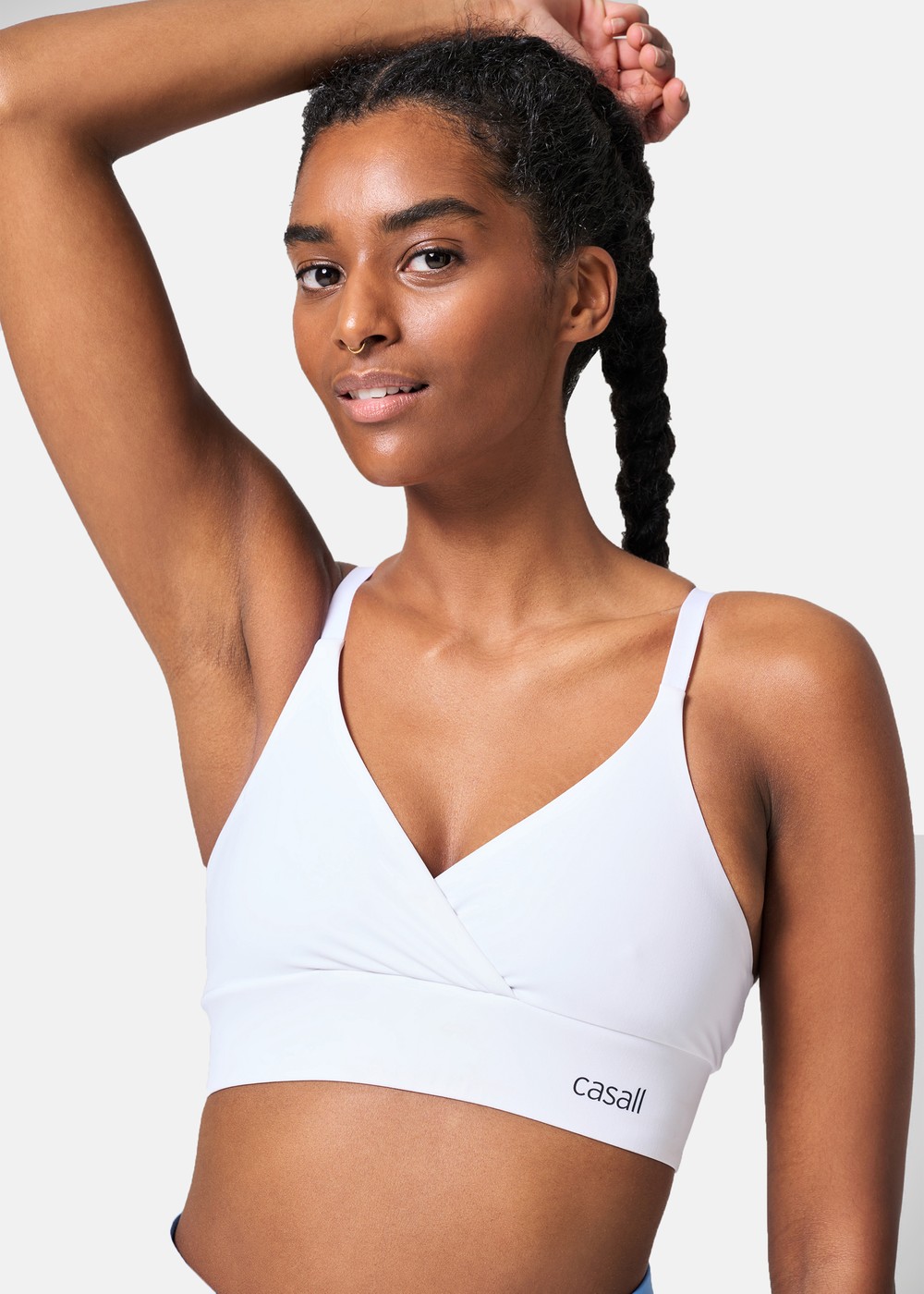 Wrap Sports Bra, White, L,  Löparkläder Wrap Sports Bra, White, L,  Löparkläder