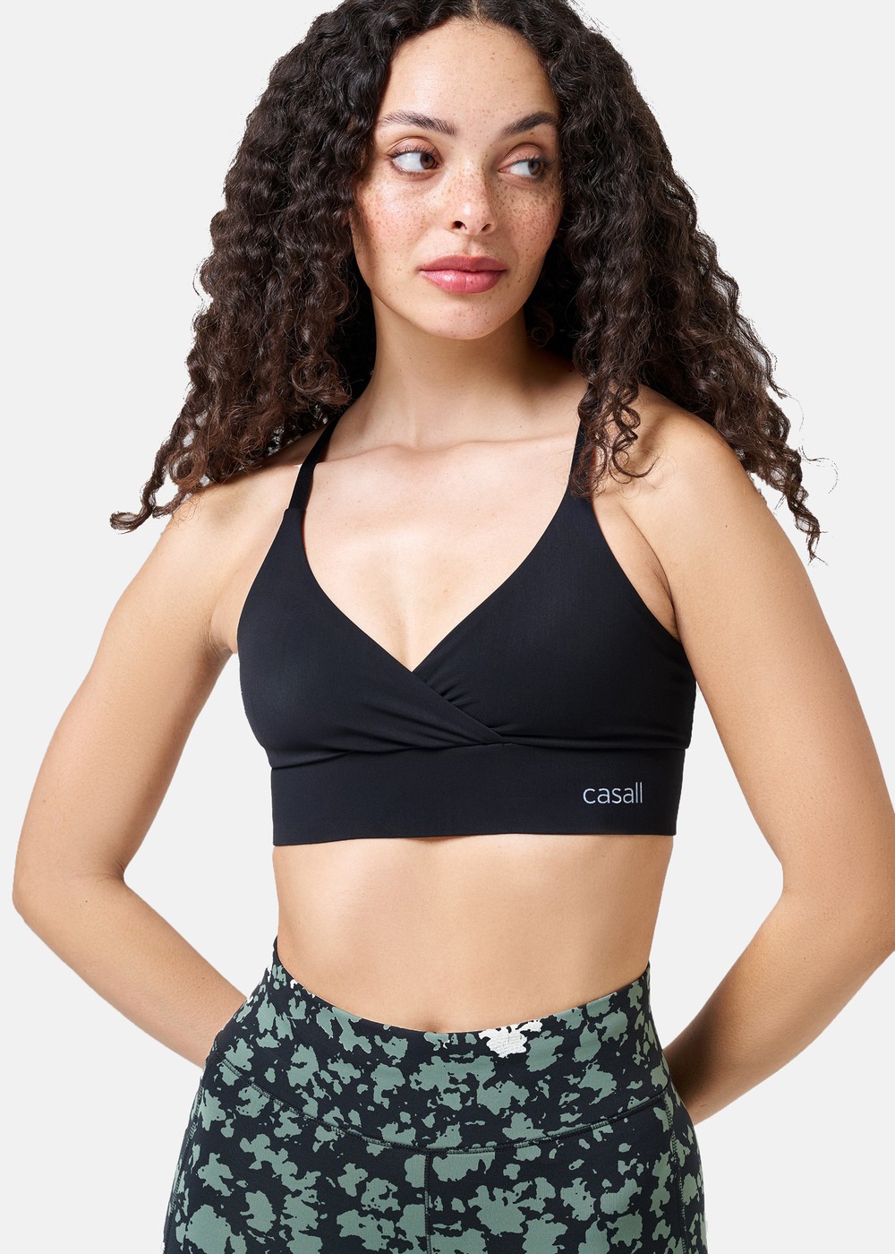 Wrap Sports Bra, Black, S,  Löparkläder