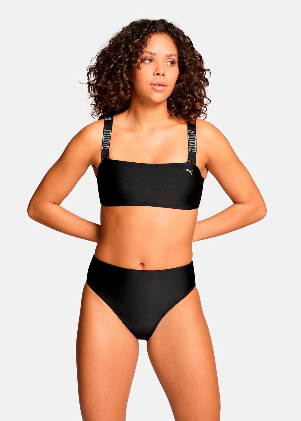 Puma Swim Women Bandeau Top 1p, Black, Xs,  Badkläder | Kläder//Junior//Overaller//Vinteroveraller | Padelspecialisterna