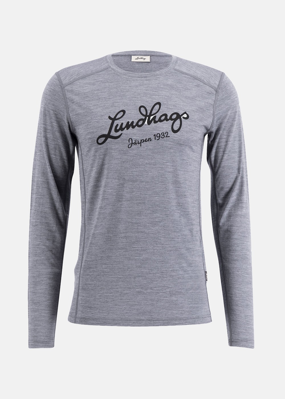 Fulu Merino Longsleeve T-Shirt, Grey Melange, Xl,  T-Shirts