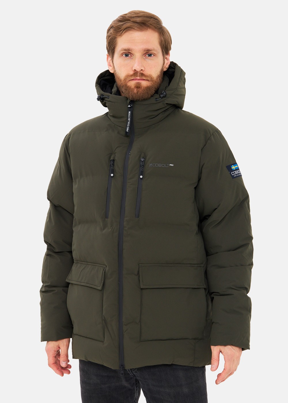 Pro Puffer Parka, Army/Black, 2xl,  Jackor