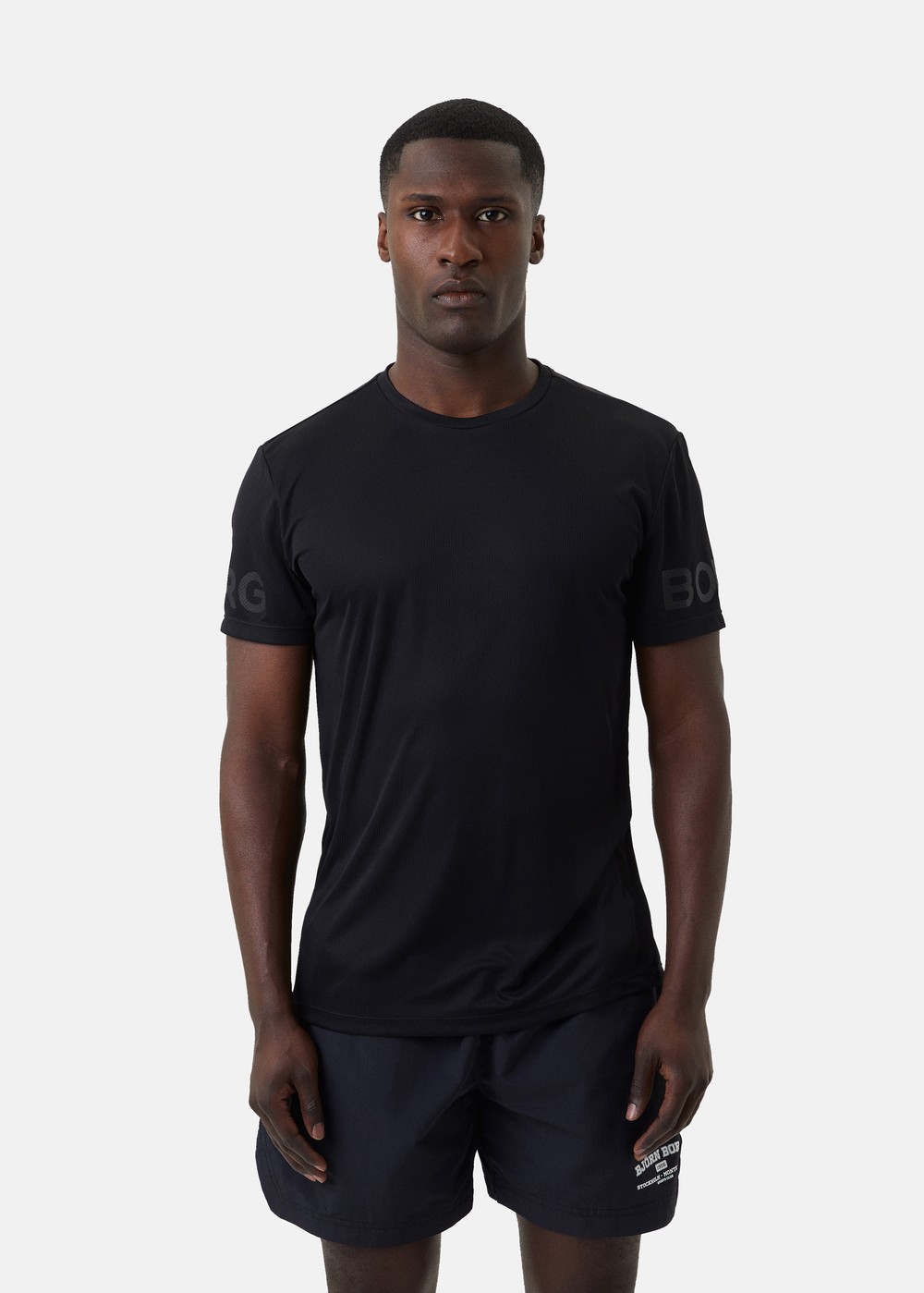 Borg Light T-Shirt, Black Beauty, S,  Löpar T-Shirts
