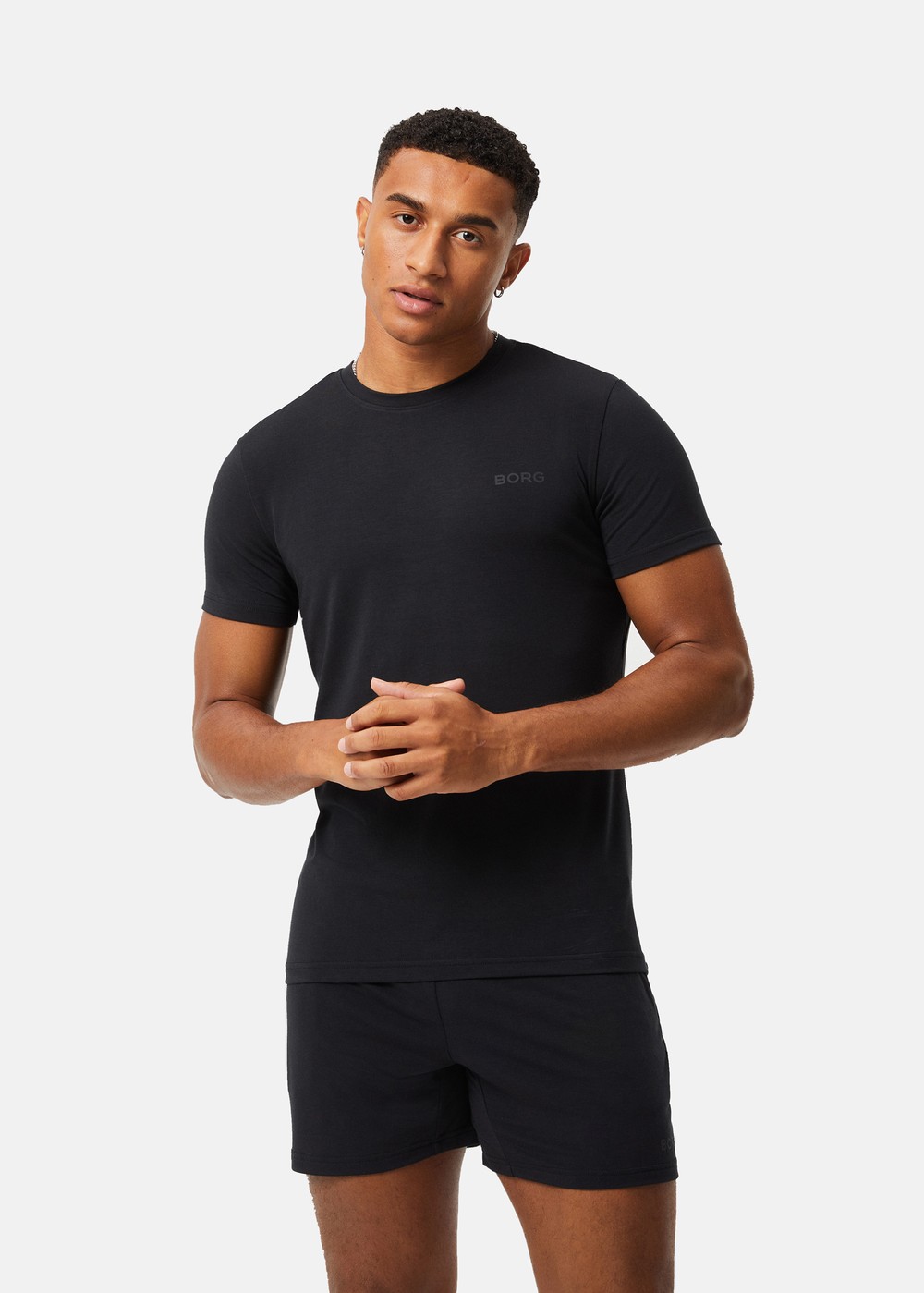 Borg Lyocell Blend T-Shirt, Black Beauty, S,  T-Shirts Borg Lyocell Blend T-Shirt, Black Beauty, S,  T-Shirts