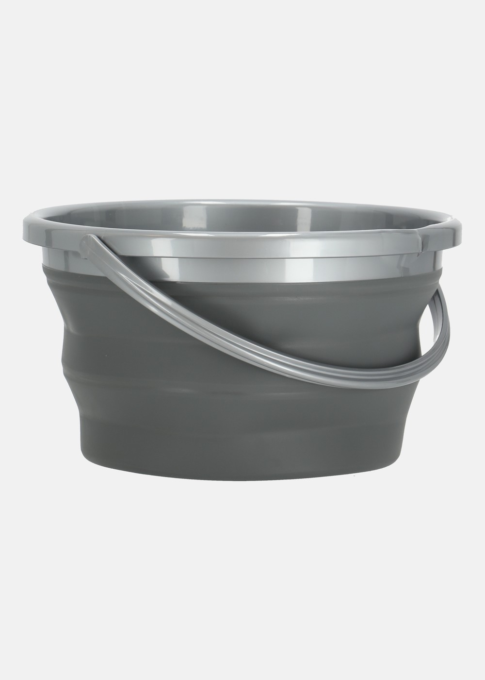 Foldable Bucket - Hallstatt-15, Grey / Antracite, 15 Liter,  Camping