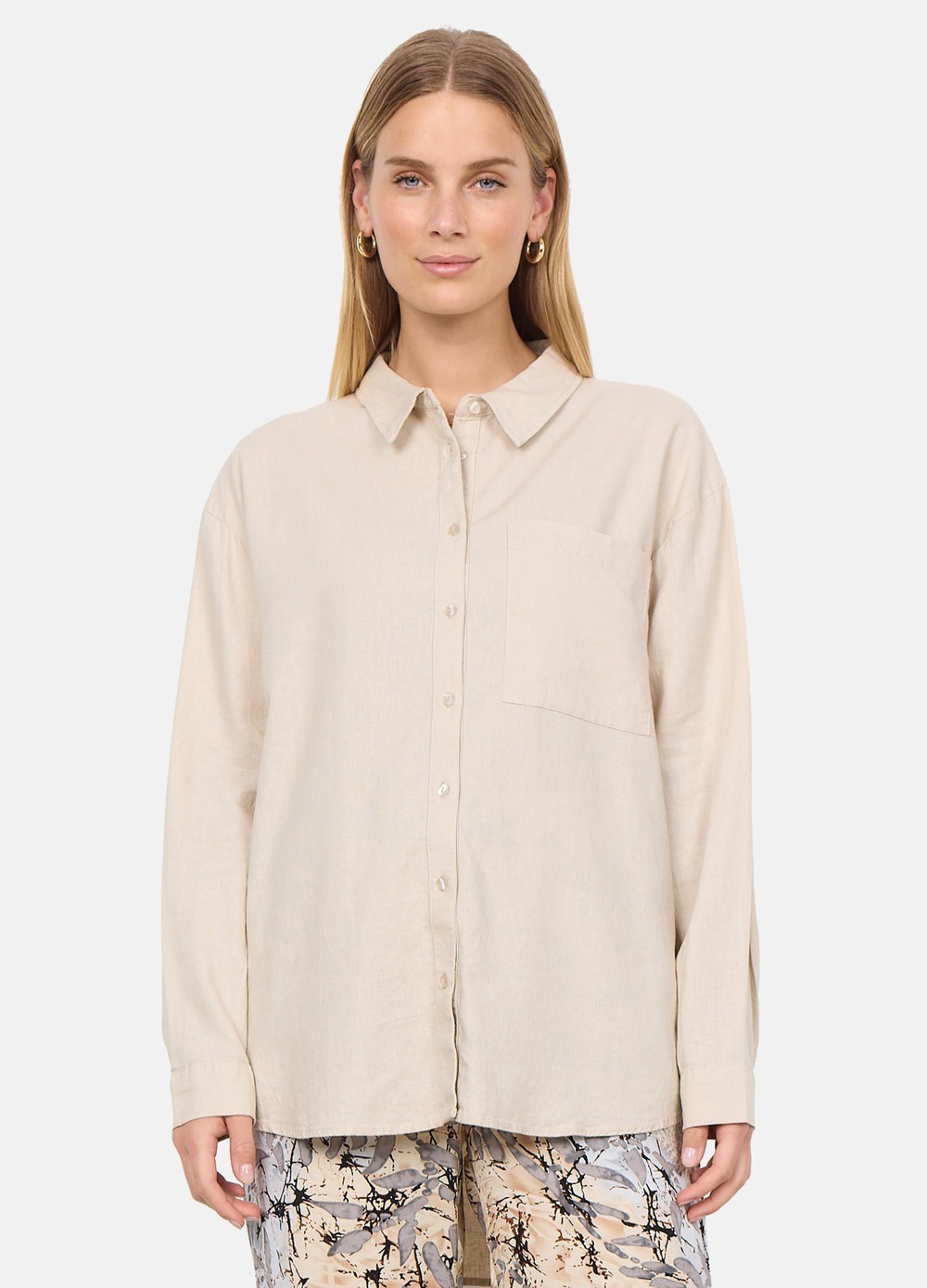 Sc-Ina 53, Sand, L,  Långärmade Skjortor Sc-Ina 53, Sand, L,  Långärmade Skjortor