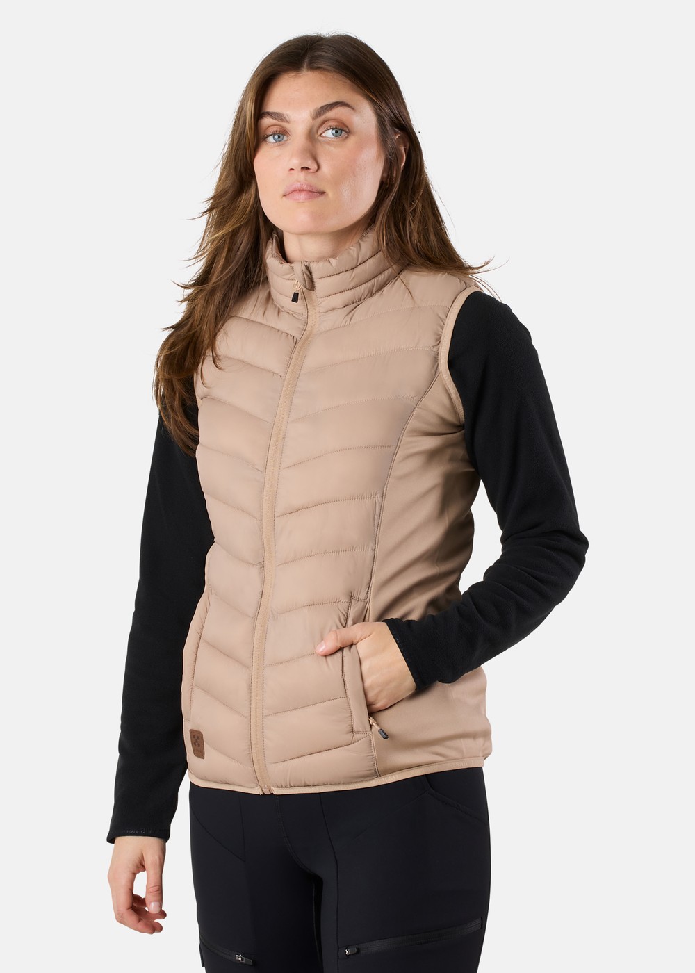 Hybrid Vest W, Beige/Beige, 46,  Jackor Hybrid Vest W, Beige/Beige, 46,  Jackor