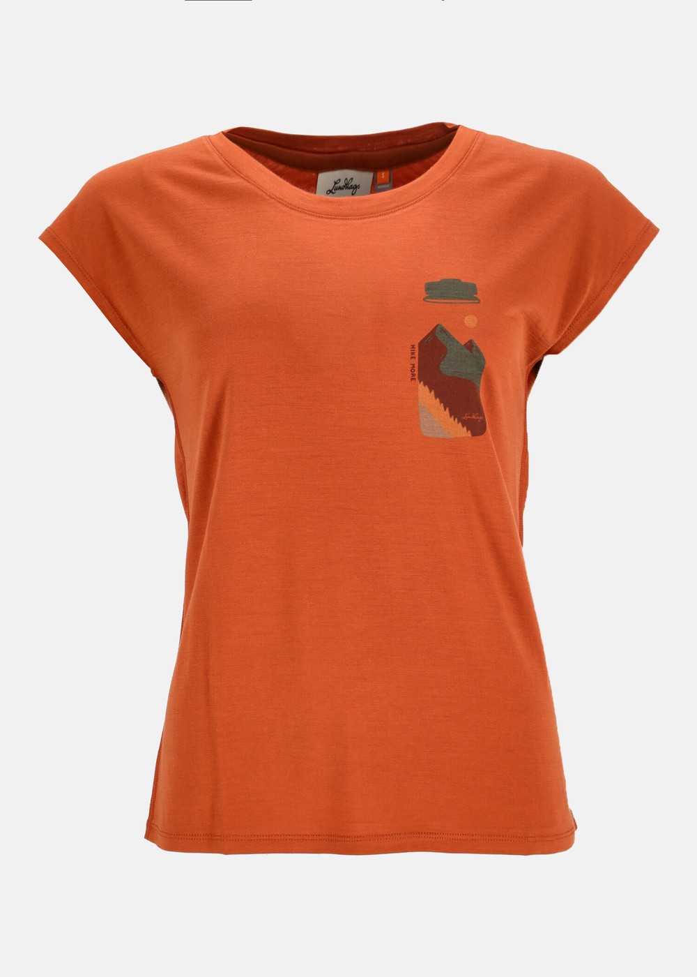 Fulu Merino Bottle T-Shirt W Brick L  T-Shirts