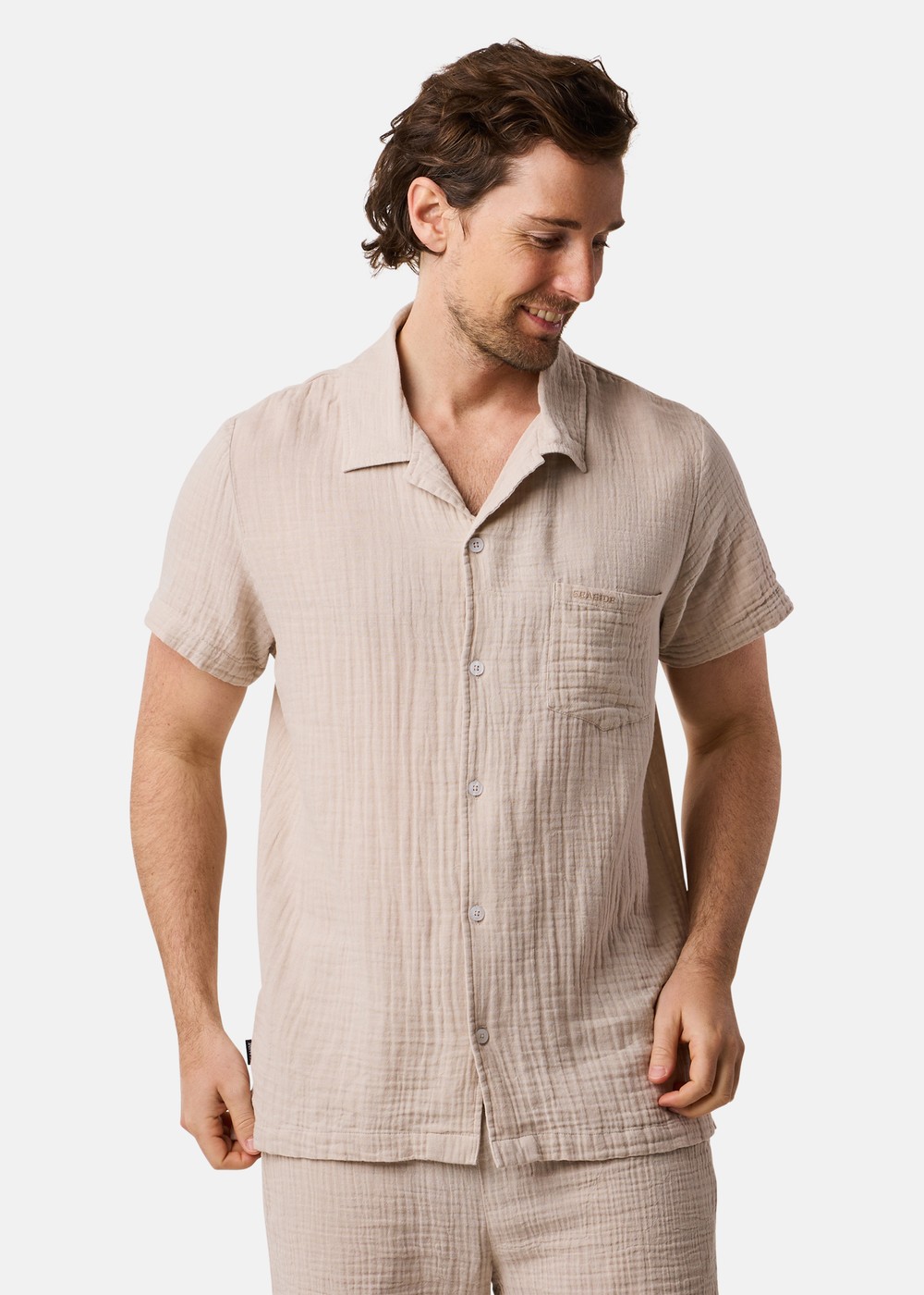 Max Shirt, Lt Khaki, 2xl,  Kortärmade Skjortor Max Shirt, Lt Khaki, 2xl,  Kortärmade Skjortor