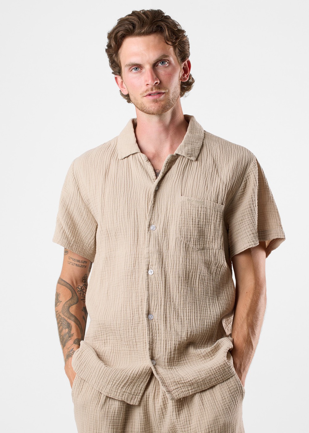 Max Shirt, Khaki, Xl,  Kortärmade Skjortor Max Shirt, Khaki, Xl,  Kortärmade Skjortor