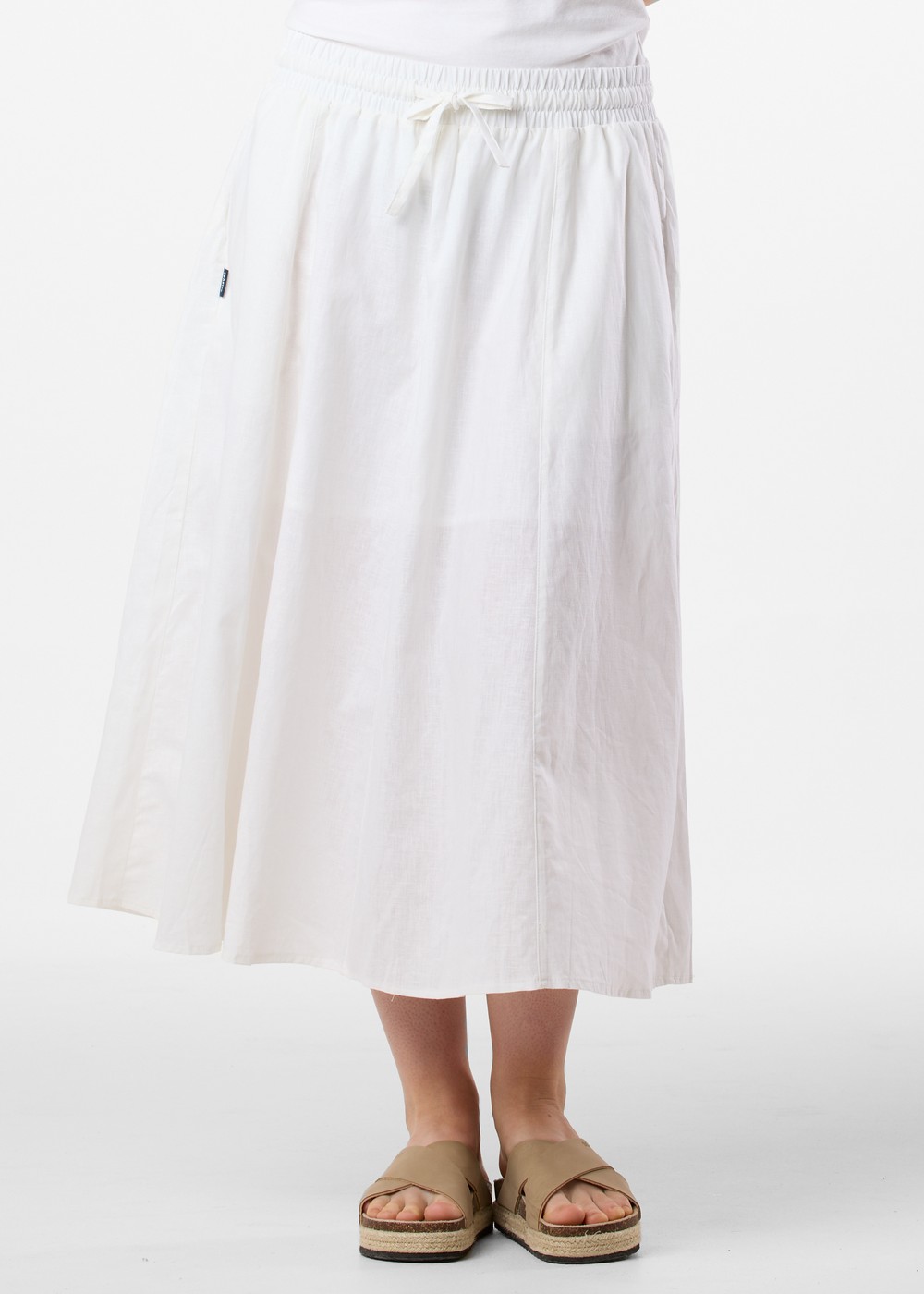 New Hampshire Linen Long Skirt W, White, 46,  Kjolar New Hampshire Linen Long Skirt W, White, 46,  Kjolar