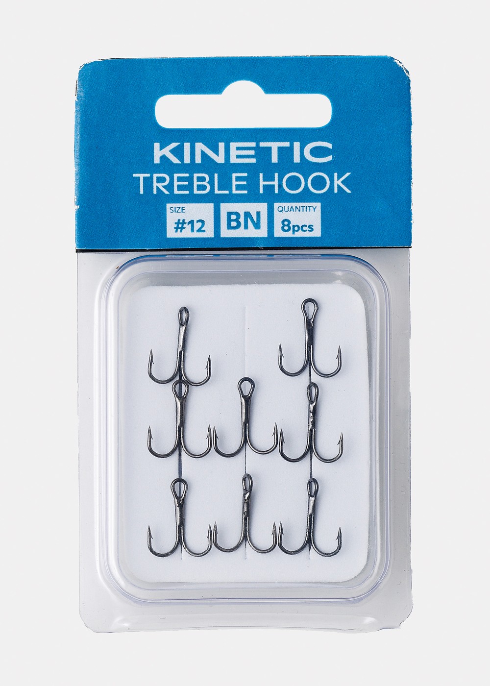 Kinetic Treble Hook, Black, #8,  Krokar