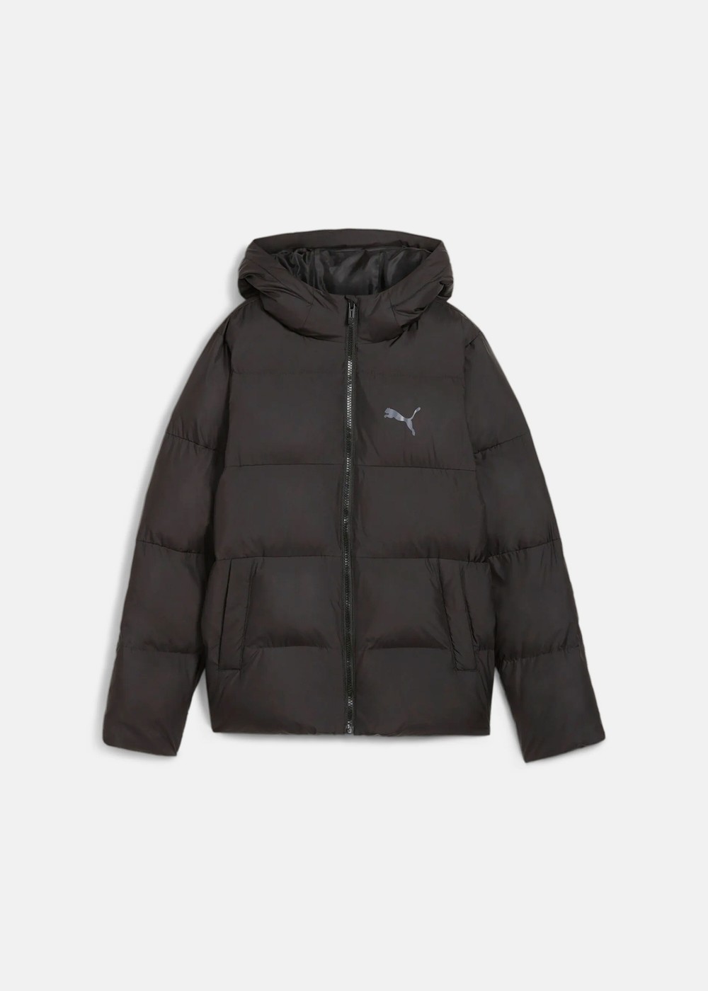 Poly Hooded Puffer Jacket, Puma Black, 140,  Höstjackor