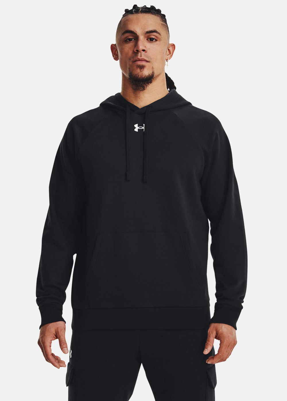 Rival Fleece Hoodie, hettegenser herre Black /  / White