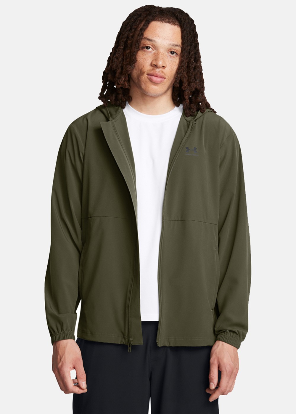 Ua Vibe Woven Windbreaker, Marine Od Green, Xl,  Vårjackor