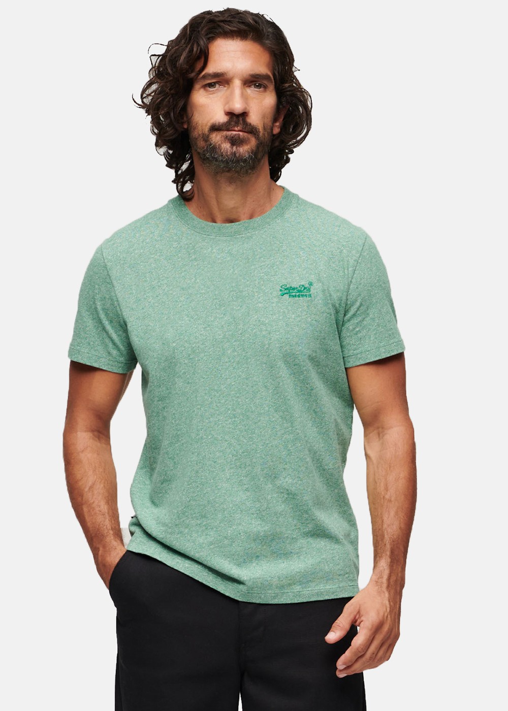 Essential Logo Emb Tee, Bright Green Grit, Xl,  T-Shirts Essential Logo Emb Tee, Bright Green Grit, Xl,  T-Shirts