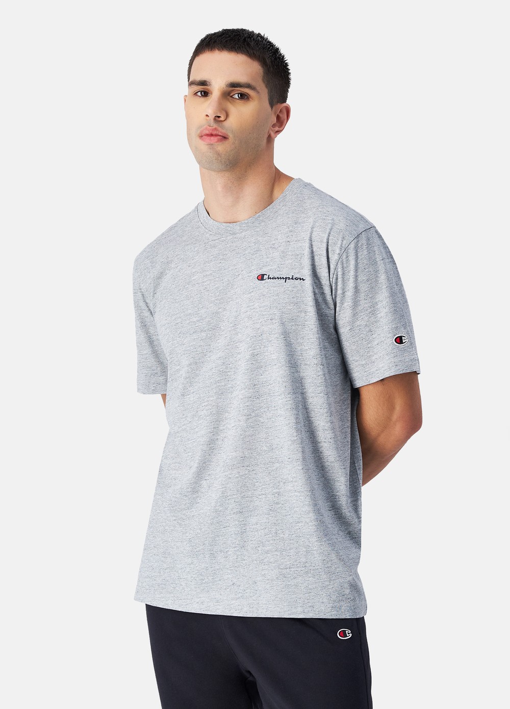 Crewneck T-Shirt, New Oxford Grey Melange, M,  T-Shirts Crewneck T-Shirt, New Oxford Grey Melange, M,  T-Shirts