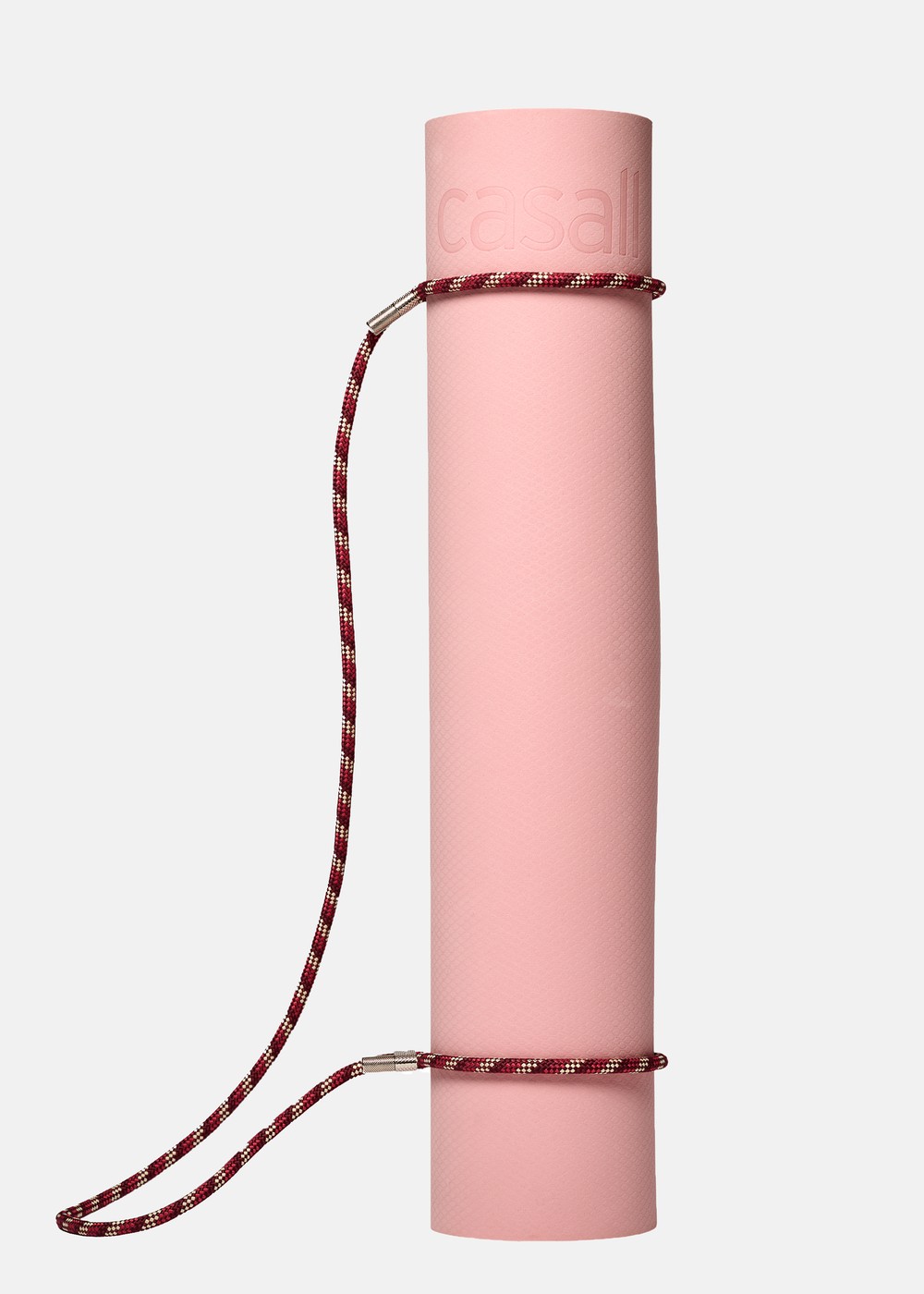 Braided Yoga Carry Strap, Raspberry/Beige, Onesize,  Träningstillbehör