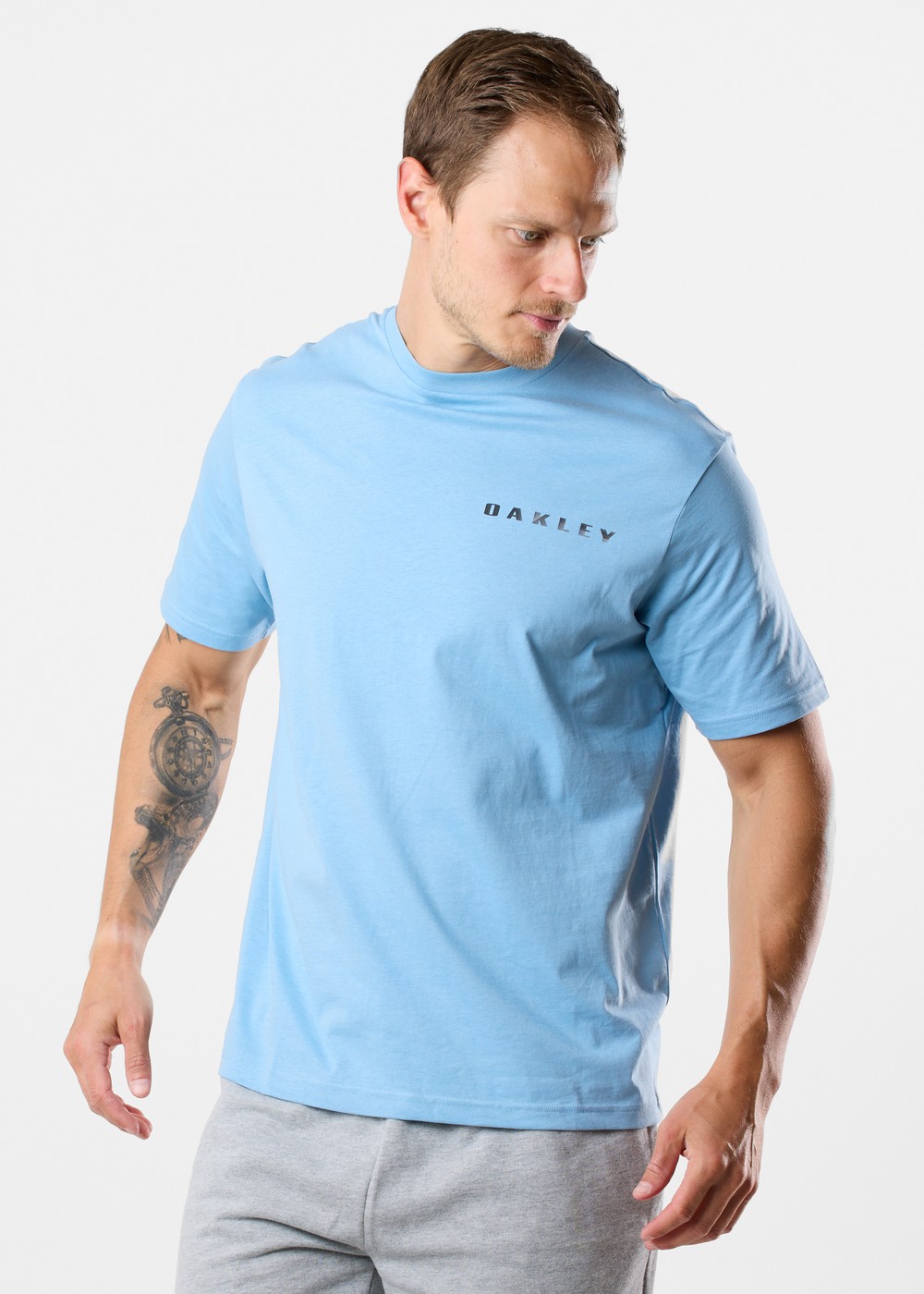 Ellipse Bark Metal Ts, Stonewash Blue, Xxl,  T-Shirts