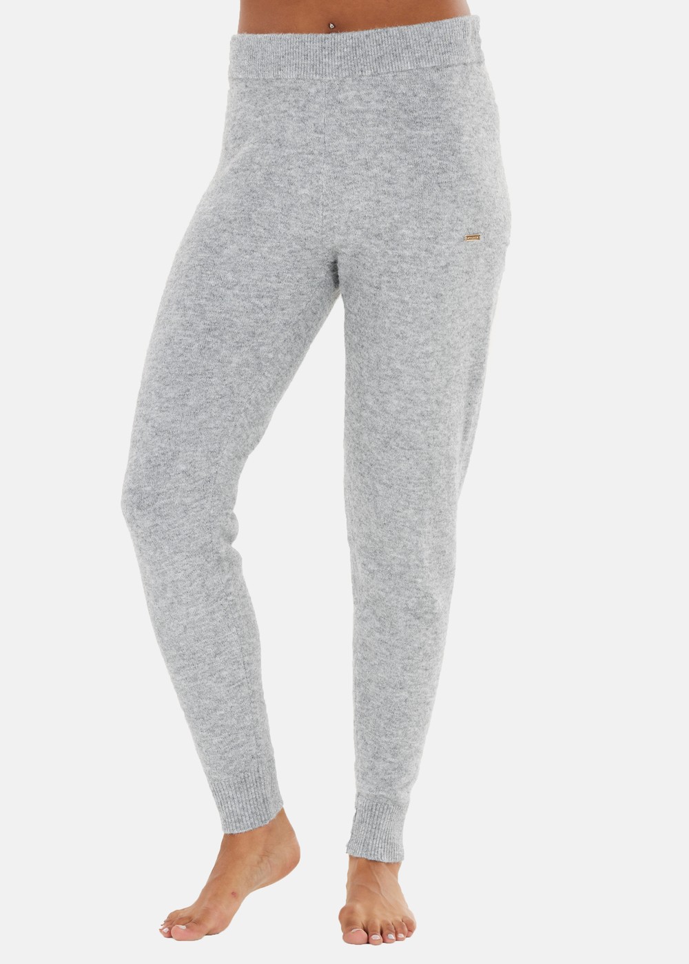 Daviana W Knitted Pants, Light Grey Melange, 40,  Vardagsbyxor Daviana W Knitted Pants, Light Grey Melange, 40,  Vardagsbyxor