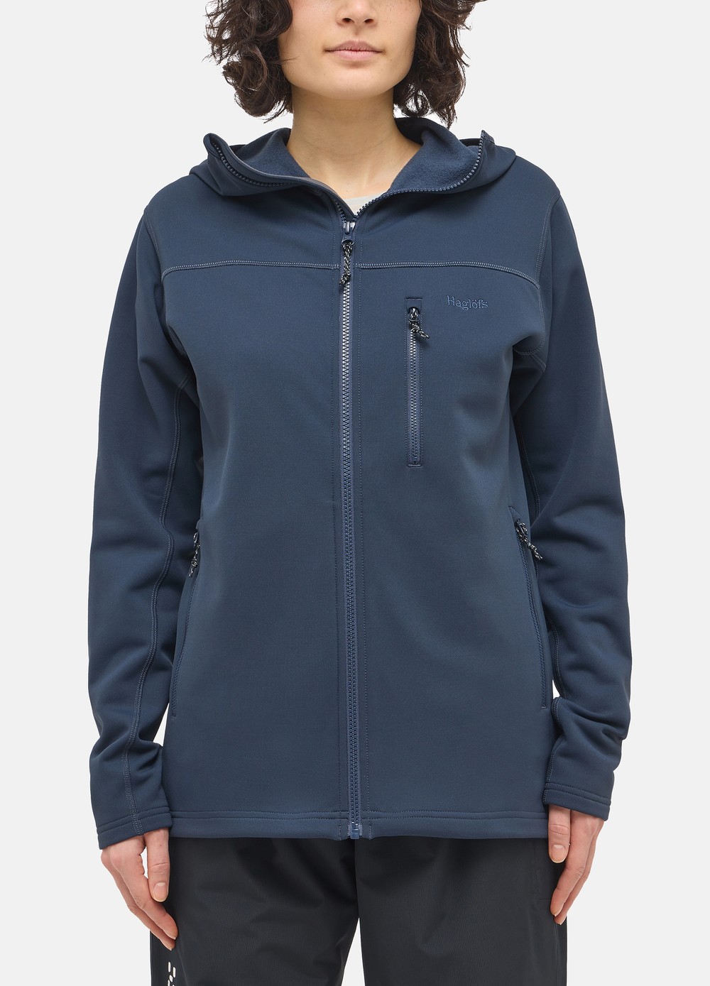 Rosson Mid Hood Women, Tarn Blue, Xl,  Hoodies