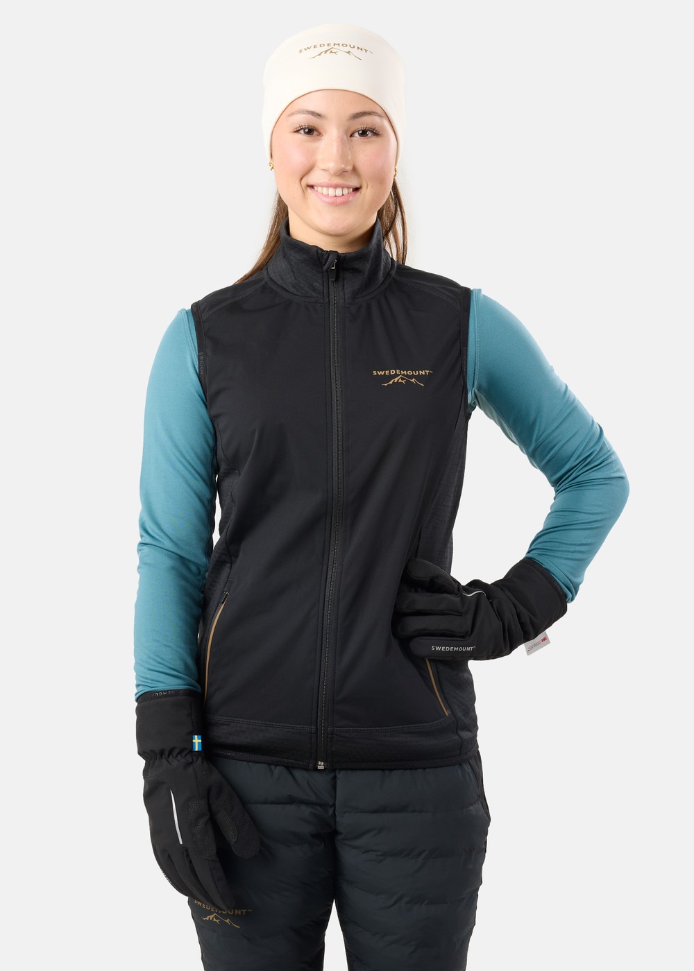 Nordic Wind Vest W, Black, 44,  Längdskidkläder