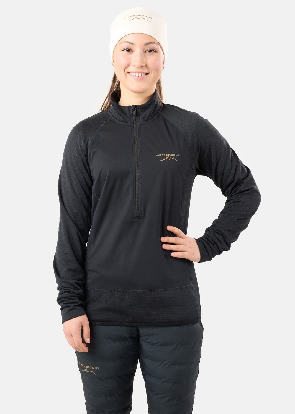 Nordic Wind 1/2 Zip W, Black, 46,  Fleecetröjor