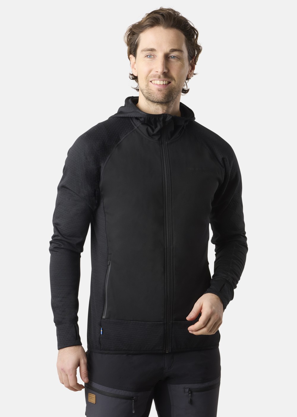 Nordic Wind Full Zip Hood, Black, Xl,  Jackor