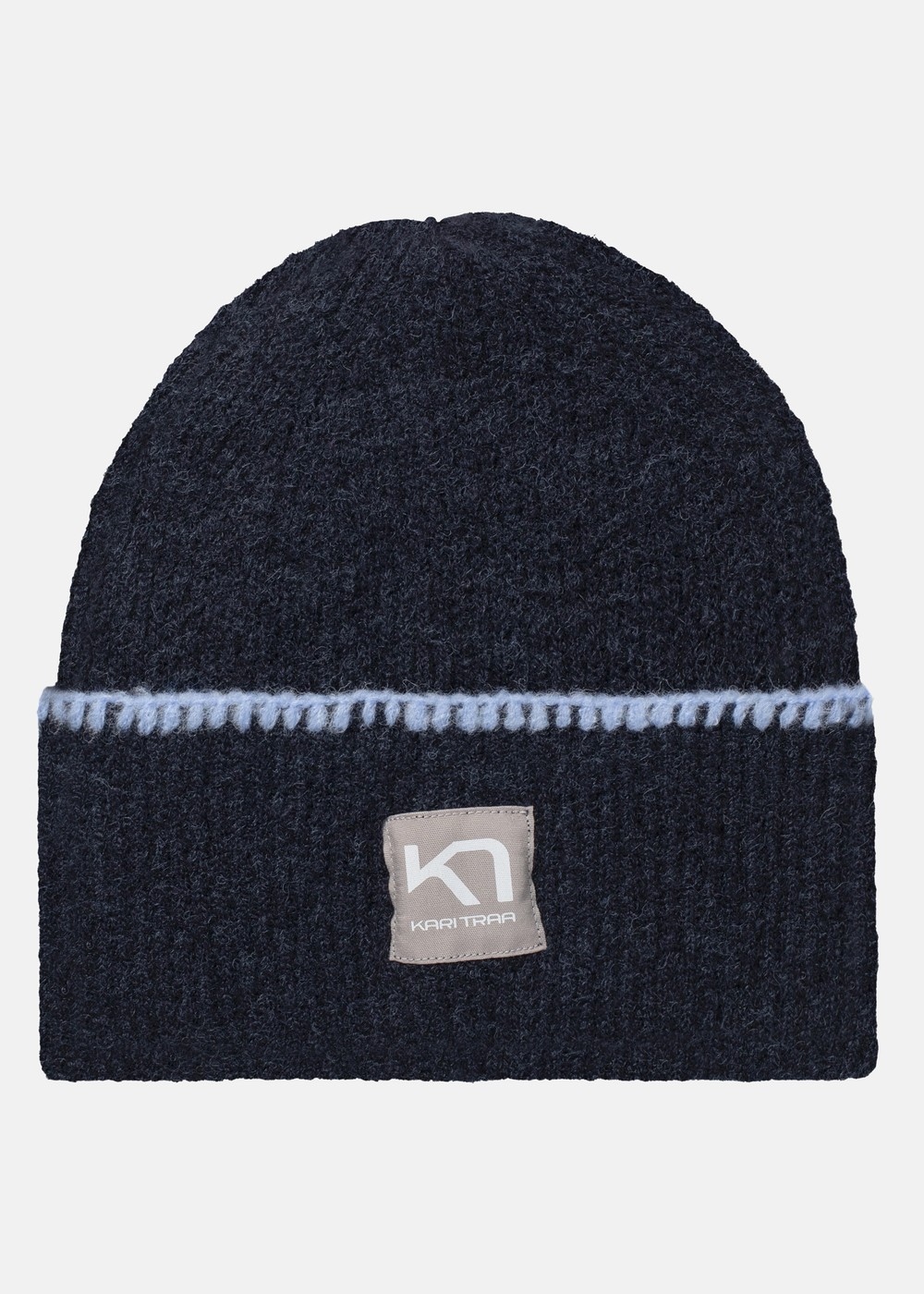 Rothe Wool Beanie, Dark Navy Blue, Onesize,  Pannband