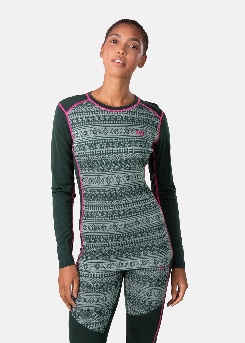 Mina Ls, Dark Green, Xl,  Ullunderställ Mina Ls, Dark Green, Xl,  Ullunderställ