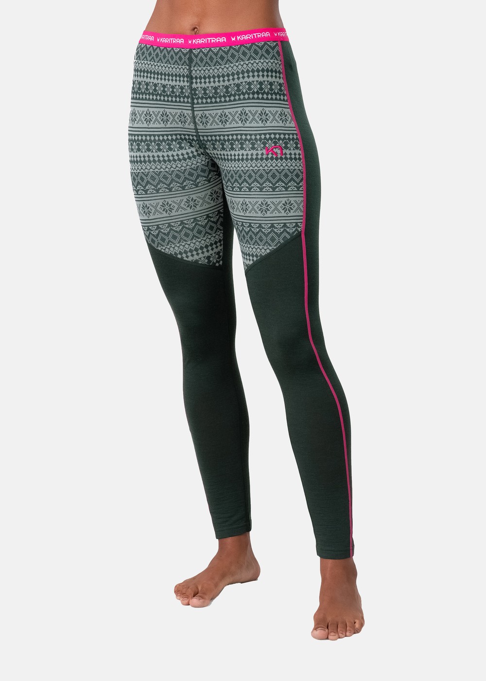 Mina Pant, Dark Green, S,  Ullunderställ Mina Pant, Dark Green, S,  Ullunderställ