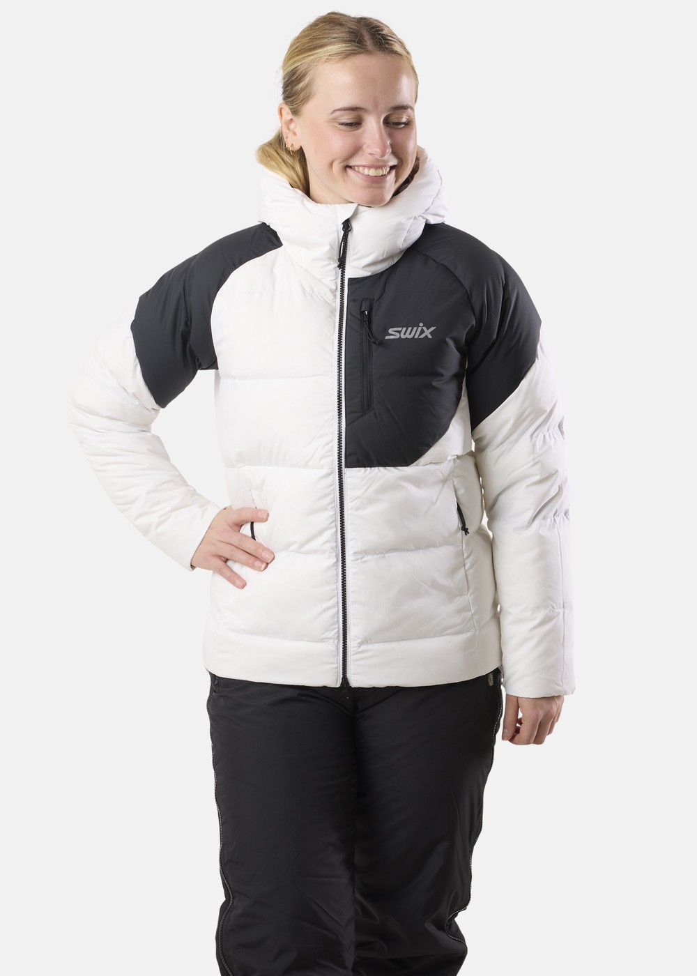 Focus Down Jacket W, Bright White/Black, Xl,  Vårjackor