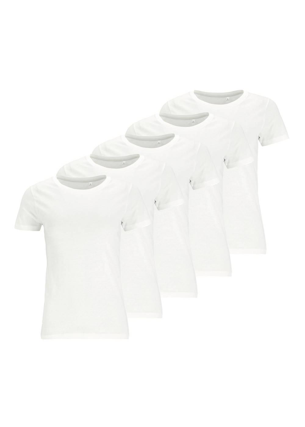 Denim Factory Core Tee W 5-Pack, White, 40,  T-Shirts