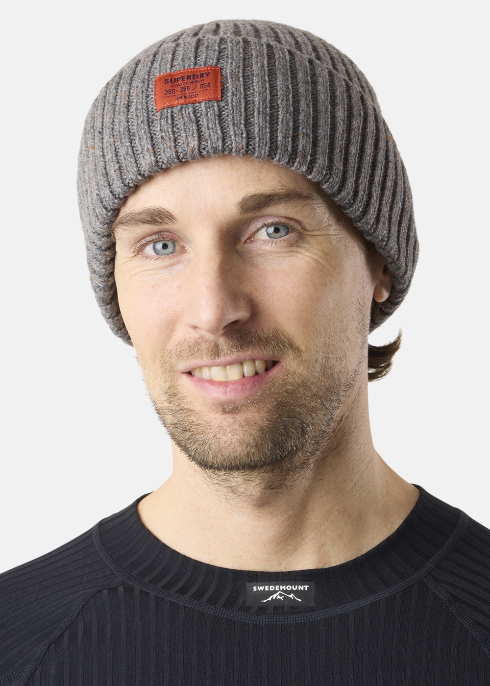 Workwear Nep Knitted Beanie, Rock Grey Nep, Onesize,  Pannband