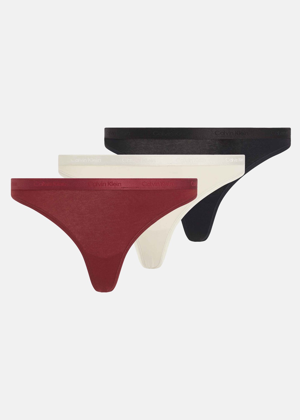 Thong 3pk, Black/ Cocoon/ Syrah, Xs,  Underkläder