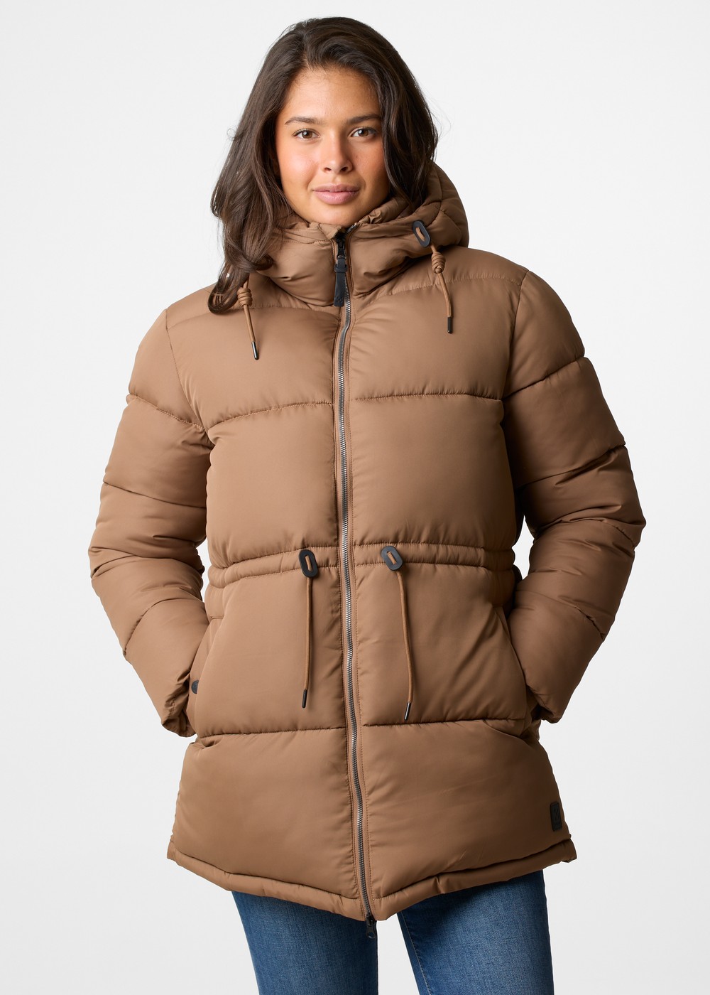 London Puffy Jacket W, Hazelnut, 34,  Vinterjackor