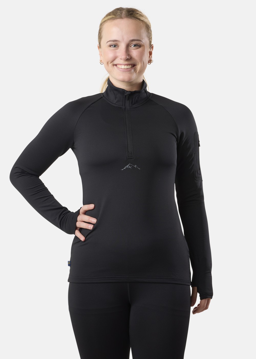 Thermal Warm Midlayer W, Black, 46,  Sweatshirts