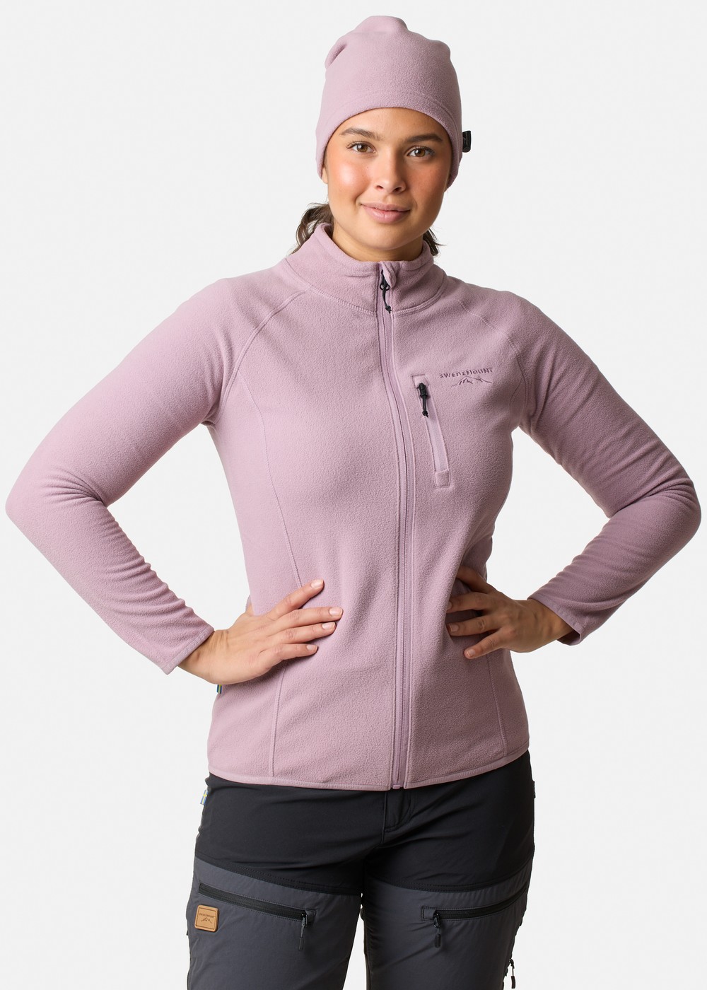 Geilo Fleece Full Zip Ii W, Pale Mauve, 48,  Tröjor