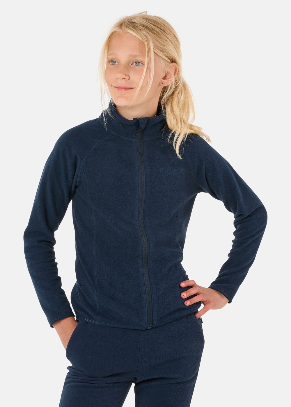 Geilo Fleece Fullzip Ii Jr, Navy, 110,  Fleecetröjor