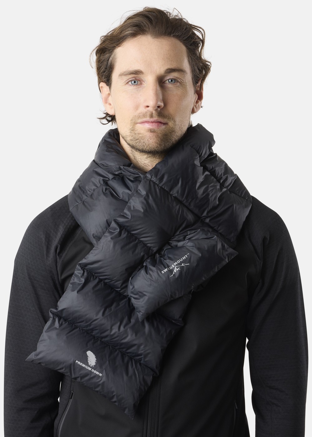 Östersund Down Scarf, Black/Carbon Black, Onesize,  Löpartillbehör