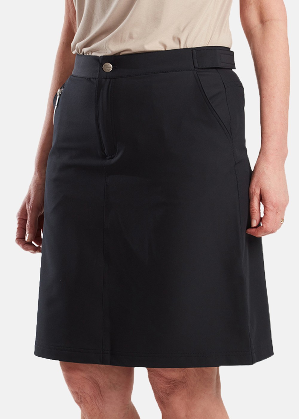 Hollie Reco Long Skort, Black, 36,  Shorts