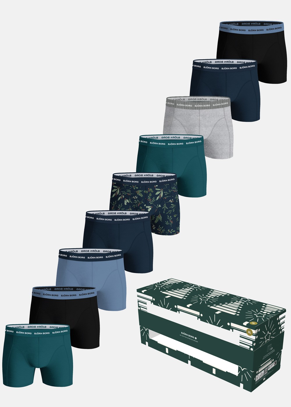 Cotton Stretch Boxer 9p, Multipack 2, Xl,  Underkläder